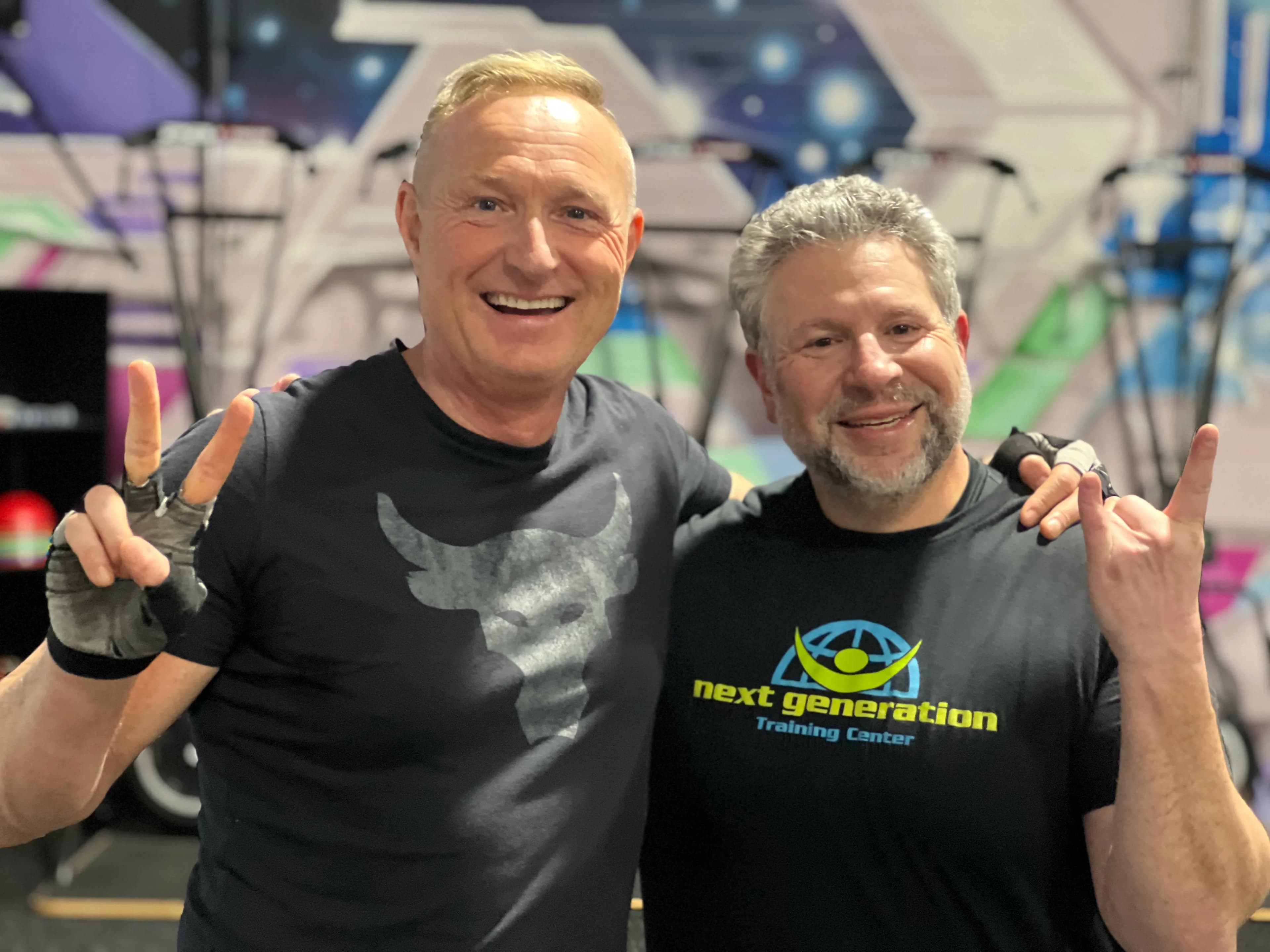 Two members smiling at Next Gen Training Center